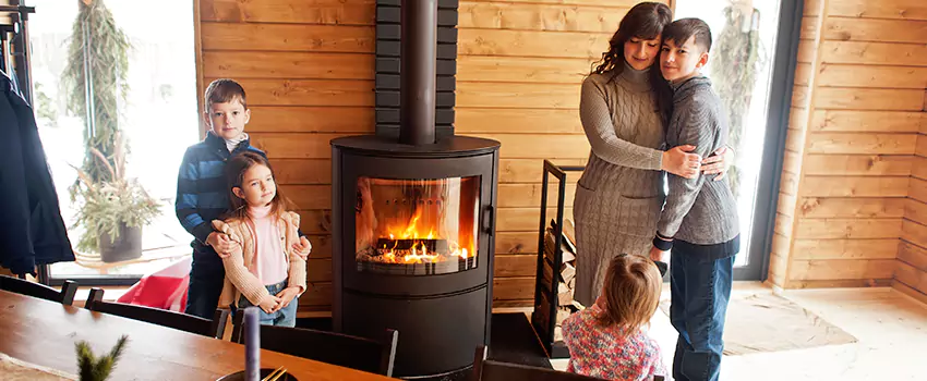 Morso Cast Iron Fireplace Insert Installation in Augusta, Maine